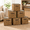Brown Rattan Weaving Printing-11inch, variant on 13inch Black Wood Grain Printing Fabric Cube Storage Bins Set of 6