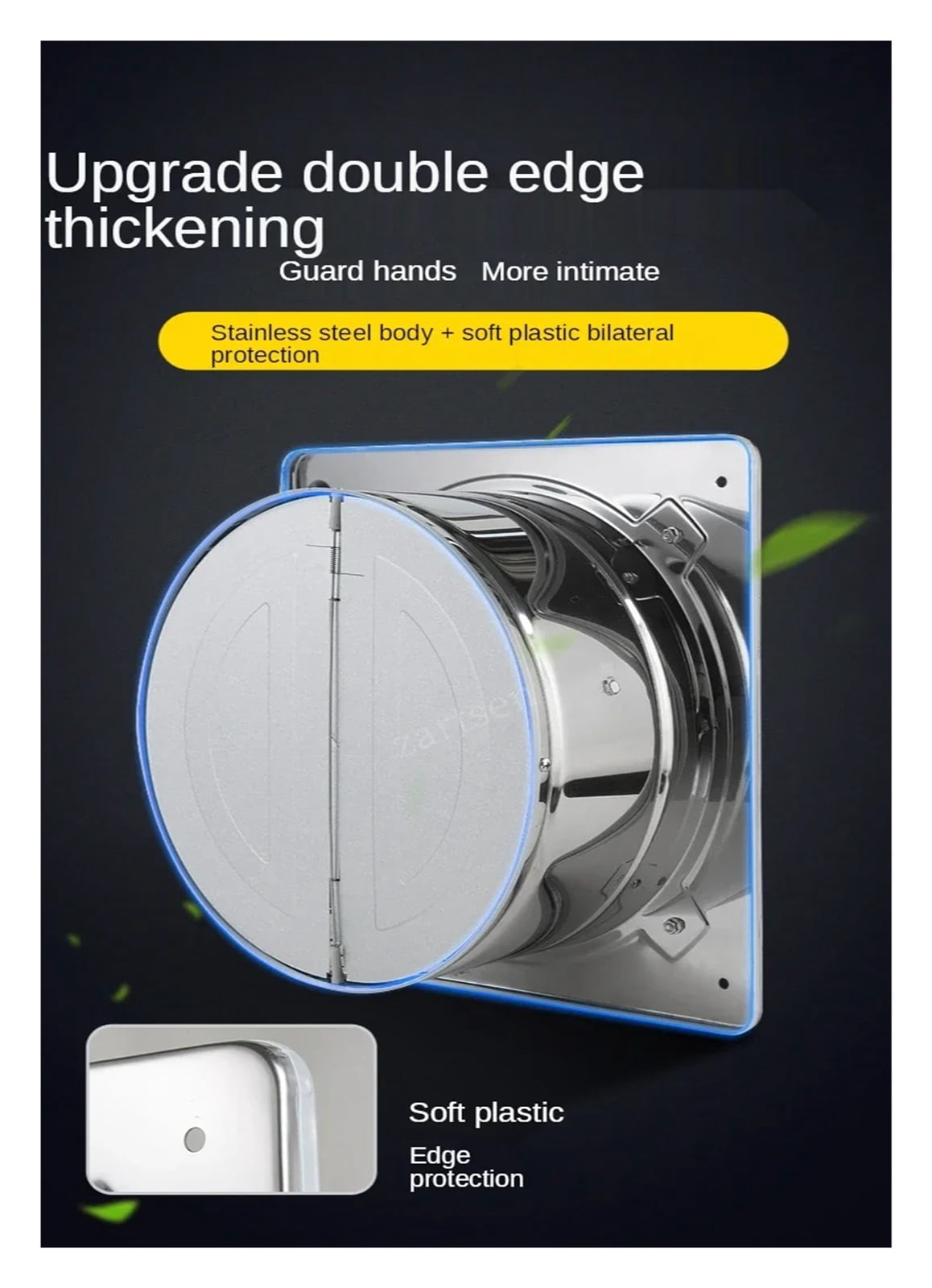 6/8Inch Extractor Ventilation Fan Exhaust Air Blower High Speed Bathroom Kitchen Toilet Air Vent Window Wall Exhaust Fan - Quiet Ventilation