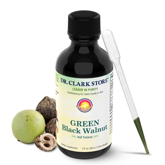 Suplemento Dr. Clark Store: tintura de nogal negro verde, 60 ml