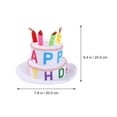 thumbnail image 4 of GOOHOCHY Sombrero con forma de pastel de cumpleaños, sombrero de cumpleaños para niños, decoración para fiesta de cumpleaños infantil, 4 of 7