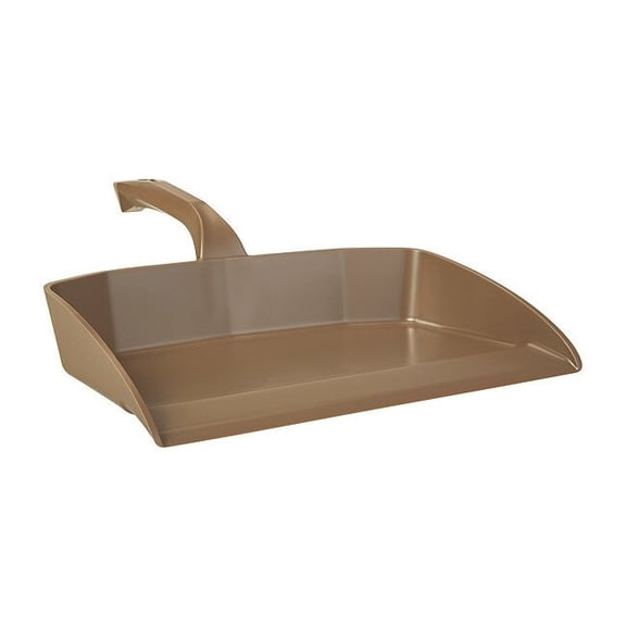 Vikan Hand Held Dust Pan,Plastic,Brown,13" W 566066