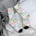 thumbnail image 5 of Balery Love You Rabbit Pattern Crew Socks Unisex– Soft & Breathable Socks for Men & Women, One-Size Fits Most (US 5-11), Comfortable & Durable for Daily Wear, 5 of 6