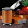 thumbnail image 3 of Rolling Sharpener with Magnetic Base for Effortlessly Sharpening Aligned Angles Wooden Base Revive Your Blades Simply Eco-friendly Kitchenware, 3 of 7