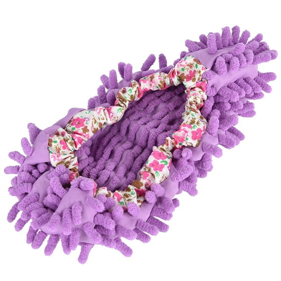 BORDSTRACT Mop Slippers, Chenille Dust Mop Shoes Covers Dust Hair Cleaner Foot Socks Mop