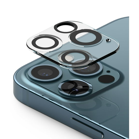 Ringke Camera Protector Glass Compatible with iPhone 12 Pro Max (3 Pack) Hard Tempered Glass Camera Lens Protector