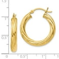 thumbnail image 2 of White Sterling Silver Earring Hoop Women'S 18 mm 4, 2 of 2