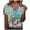 Blue, variant on RKZDSR Womens Summer Short Sleeve Tops Floral Print Button Up Leisure Oversized Tees Dressy Casual V-Neck T-Shirts Cute Blouse Basic Shirts for Work Blue M