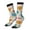 2 Black-1, variant on Easter Egg Pattern Sport Socks for Women and Men Crew Socks Sporty Calf Socks Casual Socks
