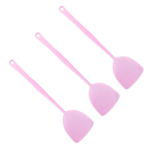 FFENYAN Gift Plastic Fly Swatter With Extended Handle Net Surface Household Fly Swatter