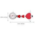 thumbnail image 3 of EeaseMX Reloj colgante creativo para enfermera, reloj colgante para médico, reloj colgante de moda, reloj de bolsillo para médico, para uso decorativo (rojo), 3 of 8