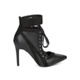 thumbnail image 2 of New Women Wild Diva Akira-149 Pointy Toe Lace Up Ankle Cuff Stiletto Bootie, 2 of 6
