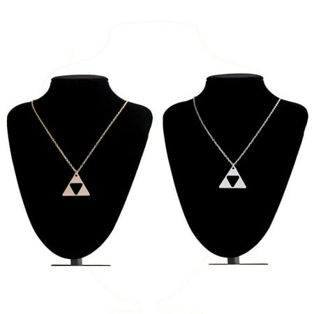 CHGBMOK Necklaces for Women Triangle Legend Of Zelda Triforce Metal Alloy Pendant Necklace on Clearance