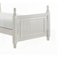 thumbnail image 4 of Twin Size Wooden Platform Bed Frame with White Finish, No Box Spring Needed, for Bedroom, 4 of 5