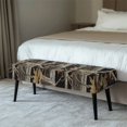 thumbnail image 2 of XYZCANDO Stretch Bench Seat Cover, Tree Bark Camo Pattern Polyester Spandex Stretchable Bench Covers for Garden Dining Room, 2 of 9