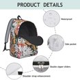 thumbnail image 4 of Adaptable Sunflower Pattern Backpack with Multiple Compartments, Perfect for Student and Professional Needs, Comfortable Design, Thank You Gift for Professors, 4 of 5