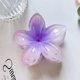 thumbnail image 1 of Colorful simulation three-dimensional frangipani hairpin holiday style side gradient bauhinia flower female shark clip, 1 of 5