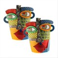 thumbnail image 1 of 2PCS Handmade Art Abstract Resin Flower Pot Fun Decorative, 1 of 5