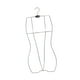 thumbnail image 5 of Percha de hierro para trajes de baño infantiles con forma de cuerpo, soporte organizador multiusos. Plata, 5 of 9