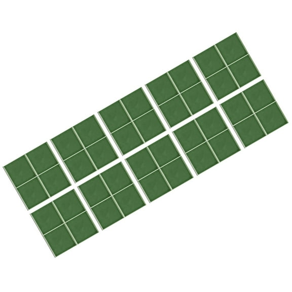 WASHWEPE Tile Stickers Green 10Pcs 5.9x5.9in