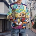 thumbnail image 6 of Looney Tunes Cartoons Hoodie 3D Print Pullover Hooded Long Sleeve Sweatshirts Tops Blouse with Pocket for Mens Womens, 6 of 7