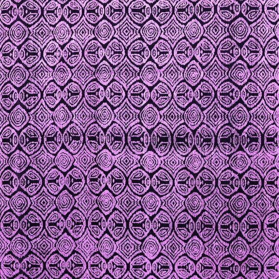 Ahgly Company Indoor Square Abstract Purple Modern Area Rugs, 4' Square
