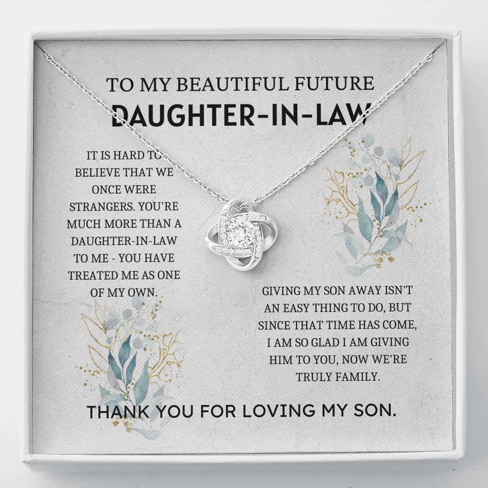 THANK YOU FOR GIVING MY DAUGHTER AWAY wedding laminated gift 