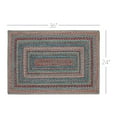thumbnail image 5 of VHC Brands Multi Jute Rug Rect w/Pad 24x36, 5 of 7