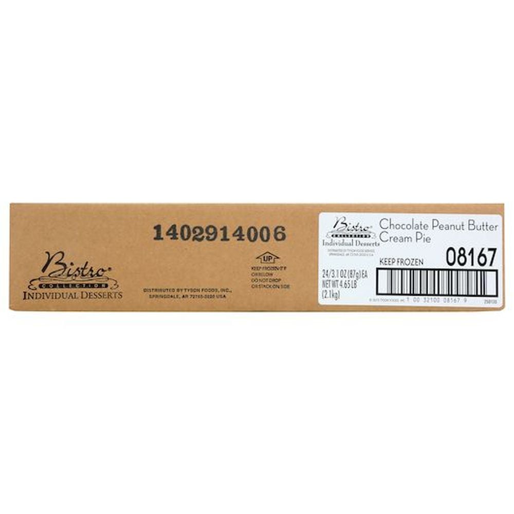 Bistro Collection Individual Peanut Butter Creme Pie, 3.1 Ounce -- 24 per case