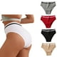 thumbnail image 4 of 5 piezas de ropa interior suave para mujer, bikini de cintura alta, tanga transpirable y elástica para mujer S, 4 of 9
