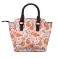 thumbnail image 2 of Zufioo Painting Peach Print Leather Rivet Shoulder Bag, Microfiber PU Leather Adjustable Shoulder Strap Handbag, Ideal Gift for Women-One Size, 2 of 6