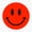 1pcs, variant on Red Smiley Face Happy Emoji Vinyl Decal Sticker