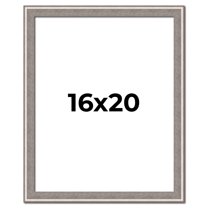 16x20 Frame Grey Real Wood Picture Frame Width 1.25 inches | Interior Frame Depth 0.5 inches | Hans