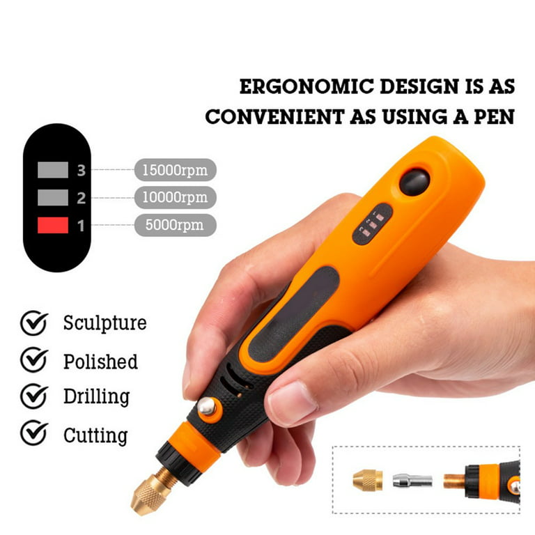 5000-10000-15000r Mini Grinder Engraver Pen Cordless Electric Grinder Set  Engraving Grinding Machine Polisher Electric Drill Kit