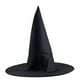 thumbnail image 1 of Sombrero de bruja con campanario de Halloween, accesorios de fiesta negros clásicos, 1 of 5