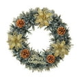 thumbnail image 2 of Seyotauo 14 Inch Christmas Wreath for Front Door with Pinecones, Berries & Ornaments, Artificial Christmas Wreaths for Indoor/Outdoor Wall Windows,Christmas Thanksgiving Decorations, 2 of 6