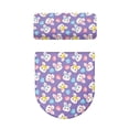 thumbnail image 4 of HELLHERO Multiple Bunny Faces with Bows Toilet Lid Seat Cover of 2 Piece Elastic Edge Toilet Seat Covers Set Easy to Install Gift, 4 of 7