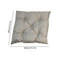 thumbnail image 3 of Cojín de lino para silla de comedor | Cojín suave y acolchado con base antideslizante | Cojín lavable para cocina, oficina, uso interior y exterior, 3 of 6