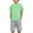 Light Green, variant on Tkrady Boys Clothes Summer New Crewneck Casual Solid Color Skin Friendly Short Sleeve T Shirt Tops Shorts 2 Piece Set, Sizes 1-9 Years