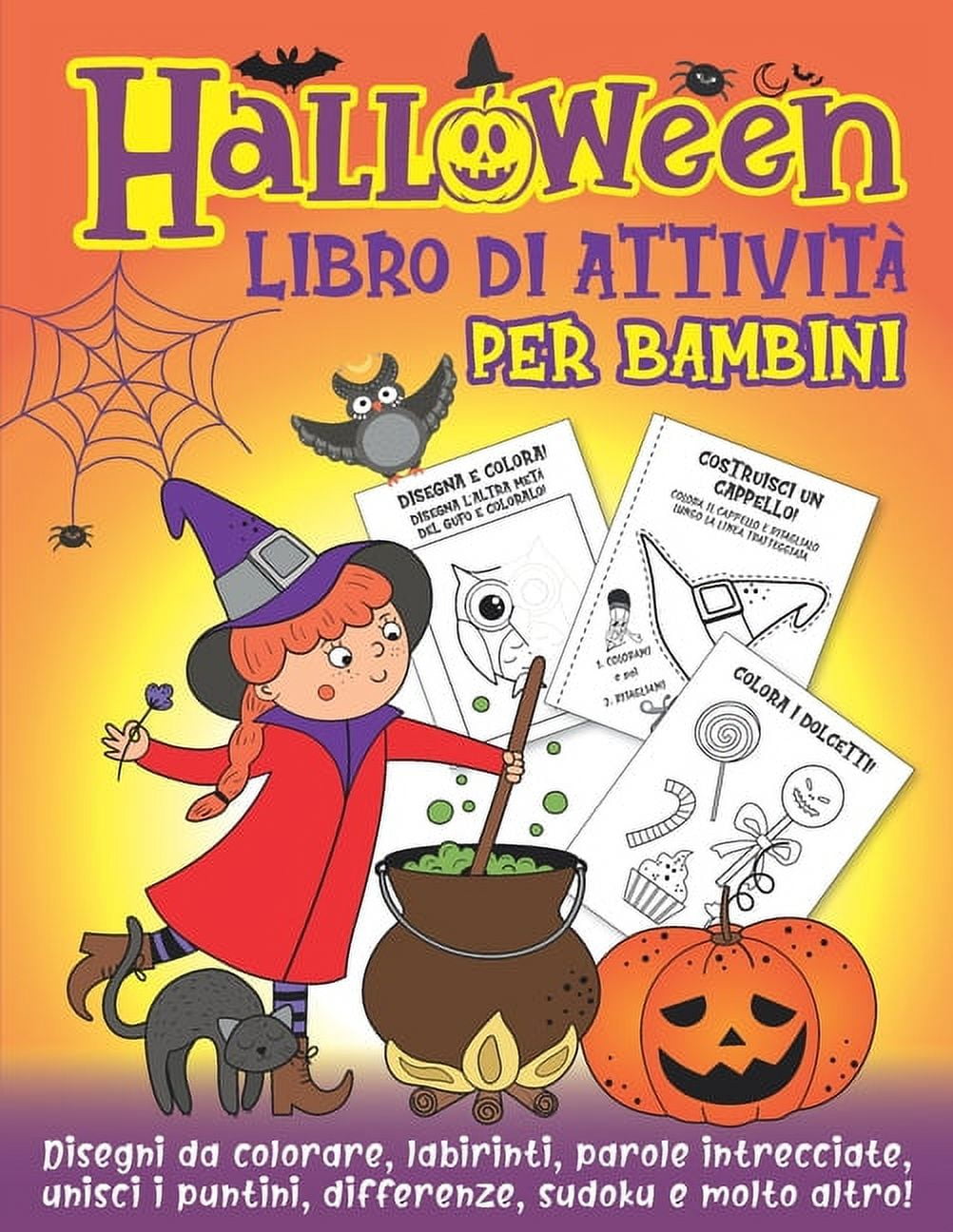 Halloween Libro Da Colorare: 40 Pagine da colorare - Zucche Streghe Vampiri  Mostri Fantasma - BONUS 10 Mandala - Libro per bambini dai 5 ai 12 anni -  Bambini - Adolescenti - Famiglia (Paperback) - Walmart.com, image size:1002x1296