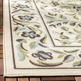 thumbnail image 3 of SAFAVIEH Veranda Tollan Floral Indoor/Outdoor Area Rug, 4' x 5'7", Cream/Green, 3 of 7