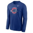 thumbnail image 2 of Men's Nike Royal Chicago Cubs Over Arch Performance Long Sleeve T-Shirt, 2 of 3