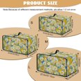 thumbnail image 6 of ZIATUBLES Daisy Painting Toaster Oven Cover Linen-Look Polyester Fabric Appliance Dust Cover Small Size Stain Resistant Kitchen Countertop Decor Organization, 18.5" x 14.5" x 9", 6 of 8