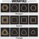 thumbnail image 4 of 54 piezas de anillos de unión de acero inoxidable en 3 estilos y 3 tamaños: conectores triangulares, cuadrados y con marcos. Abalorios dorados para joyería femenina., 4 of 8