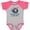 Baseball Heather and Hot Pink, variant on My Aunt and Uncle Love Me Nephew Bear Boys Baby Bodysuit