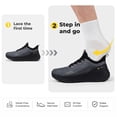 thumbnail image 4 of FitVille Extra Wide Walking Shoes for Men, Mens Water-Repellent & Lightweight Sneakers with Arch Support, Easy On & Off, 4 of 6