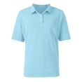 thumbnail image 5 of JULMCOMO Polo Shirts for Men Collared 3 Buttons Short Sleeve Lightweight Regular Fit Casual Golf Shirt Comfy Classic Tees Light Blue 2XL, 5 of 9