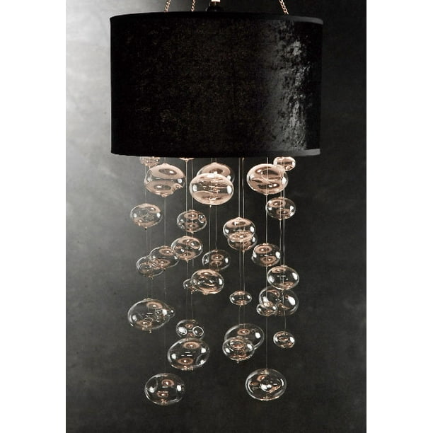 Glass Bubble Chandelier Black Com Glass Bubble Chandelier Black, How To Make Bubbles Chandelier In Minecraft Water And Fireplace