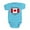 Turquoise, variant on CafePress - Made In America With Canadian Parts Body Suit - Cute Infant Bodysuit Baby Romper - Size Newborn - 24 Months