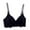 Black, variant on Womens Bras Fixed Cup Wireless Full Coverage Supportive Color Block Ruffle Trim Lightweight Everyday Bras