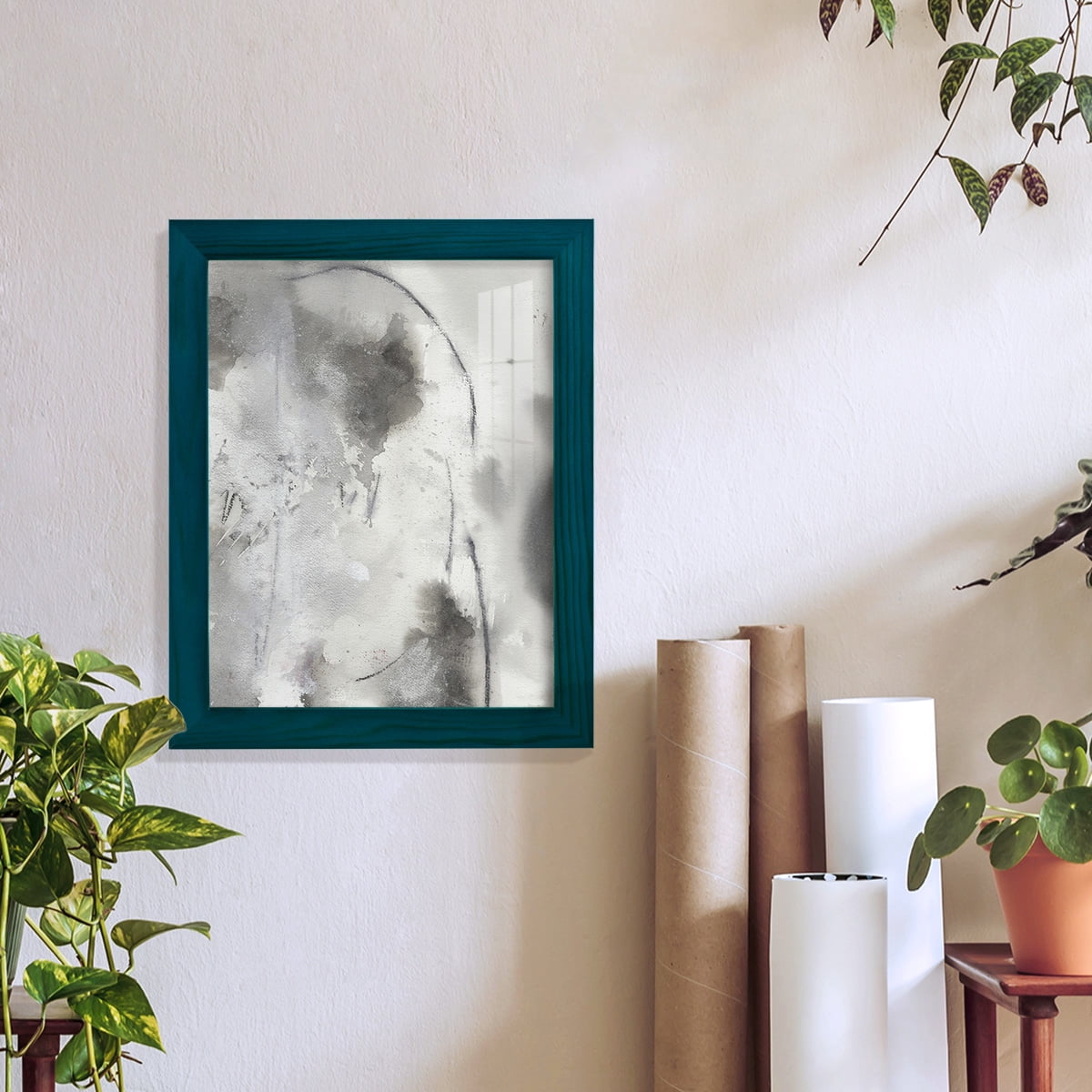 Mystical Objects IV - Framed Print w/glass - Ocean Blue